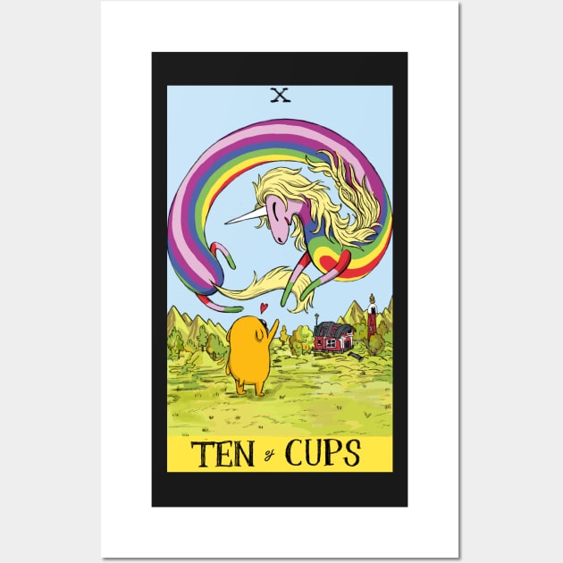 Rainicorn as 10 of Cups Wall Art by sadnettles